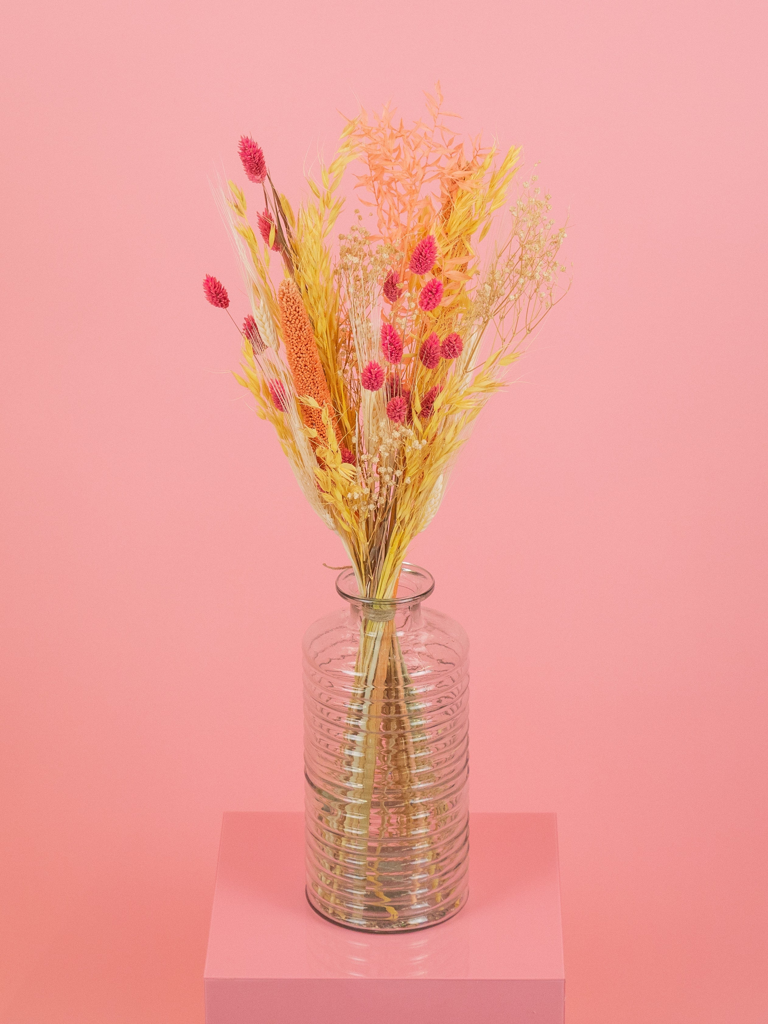 trockenblumen-strauss-diy-box-sunny-girl-pink-orange-koralle-gelb-beflowerly