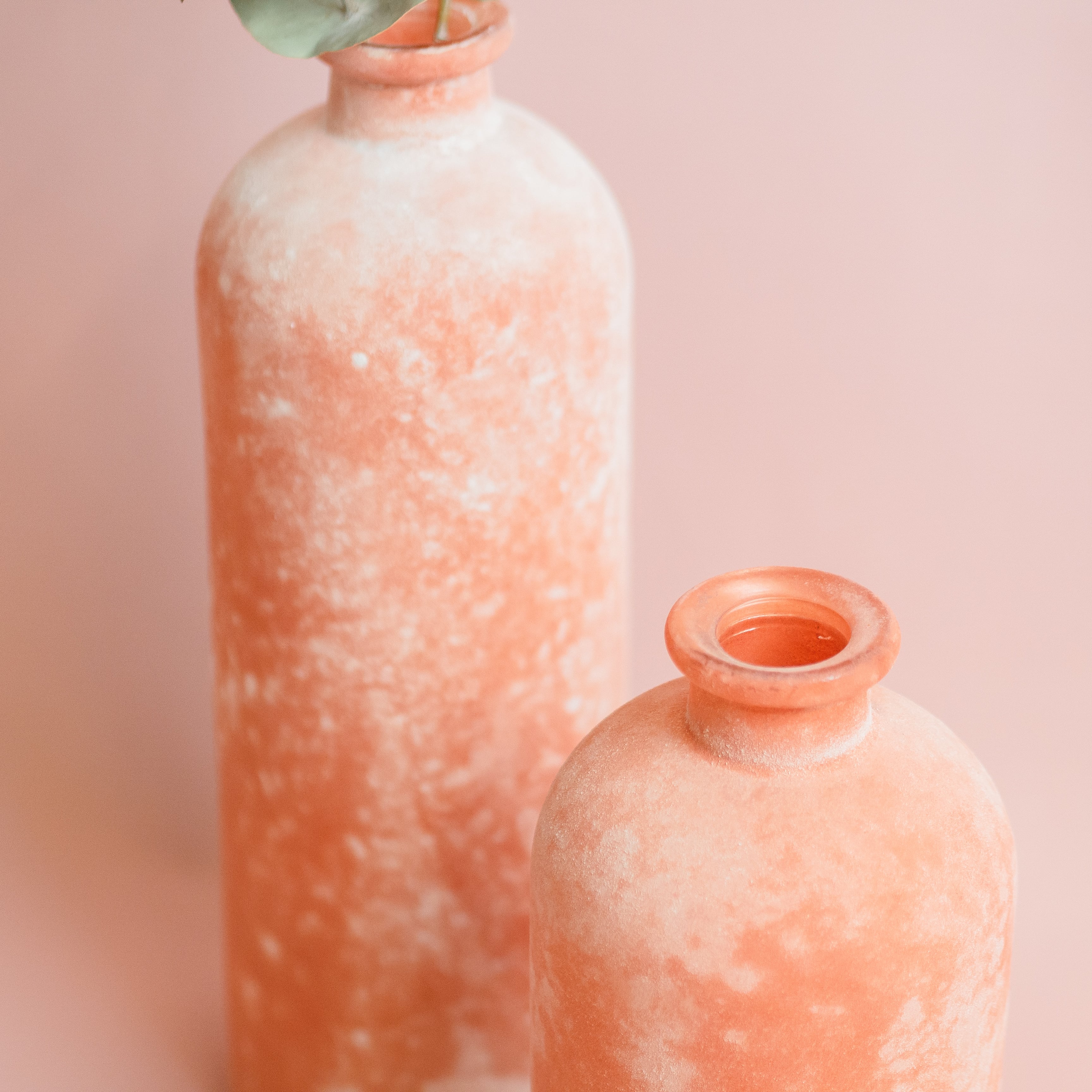 Vase OLGA, Orange (frosted), Gr. M